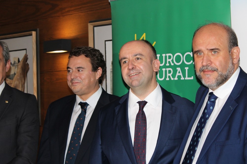 Javier López, en el centro junto a David Peña y José Luis Martínez Guijarro, ha sido reelegido presidente de CEOE-Cepyme Tarancón