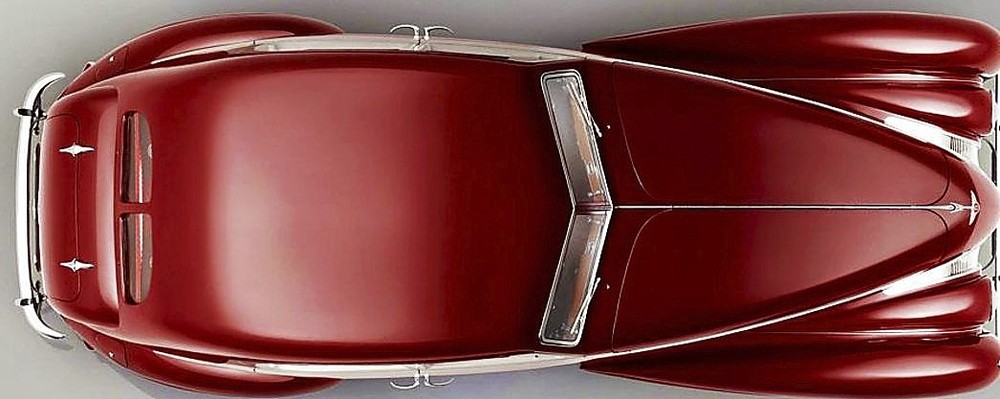 Vista superior del Corniche reeditado por Bentley. 