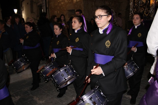La banda de cornetas del Nazareno, que tocará el Viernes Santo en Ocaña. 