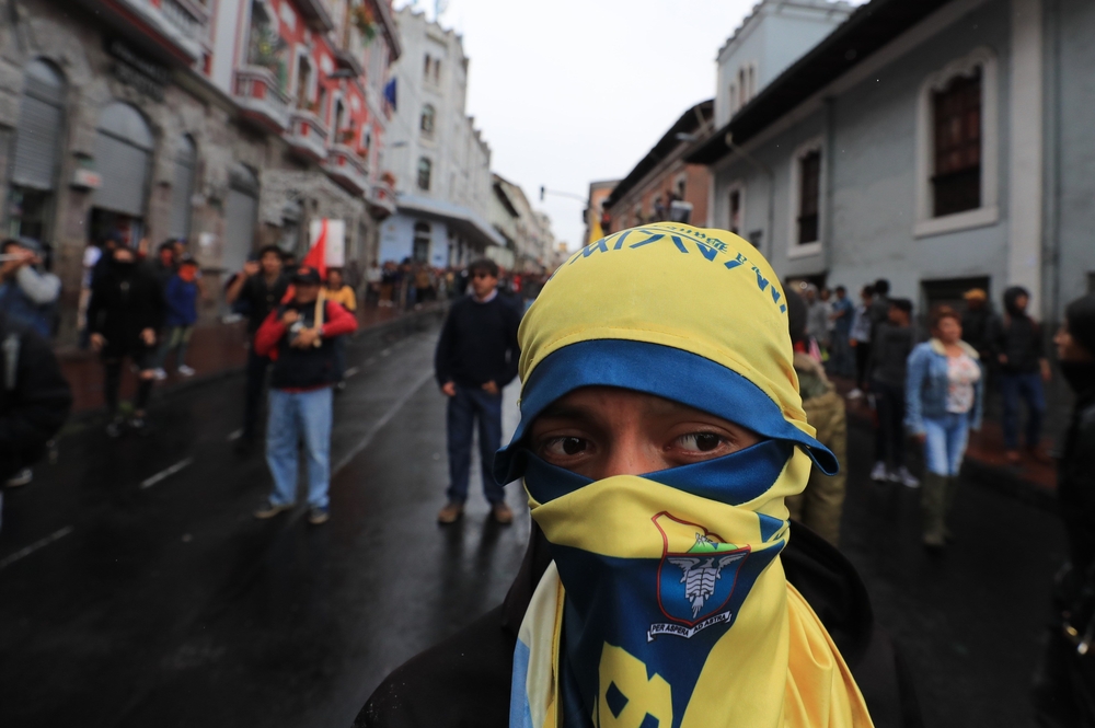 Protestas contra medidas económicas del Gobierno de Ecuador  / La Tribuna de Cuenca