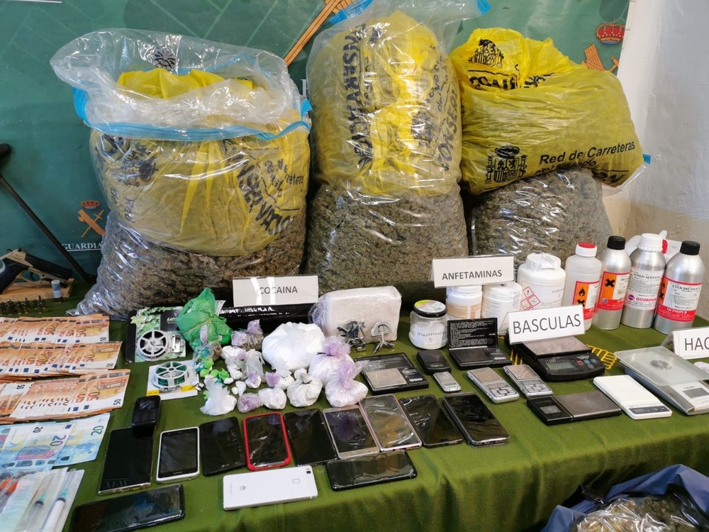 Macrooperación policial contra el cultivo y tráfico de droga