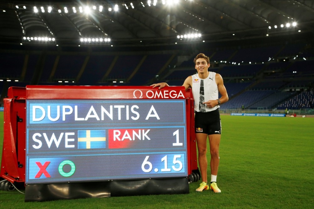 Duplantis, récord del mundo en salto de pértiga 'outdoor'