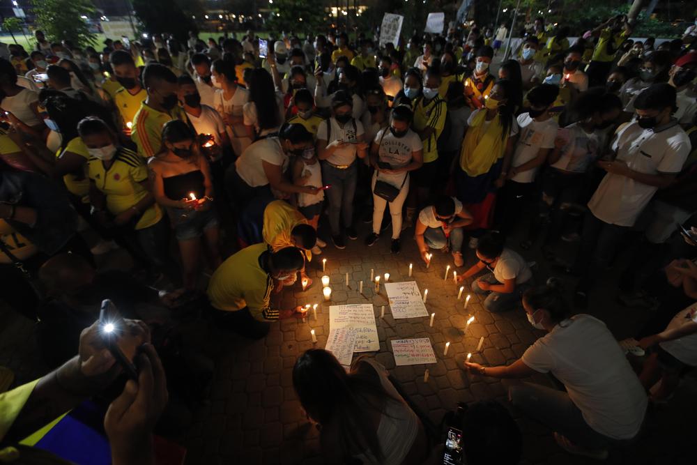 Colombianos residentes en Panamá encienden velas por la unidad de Colombia