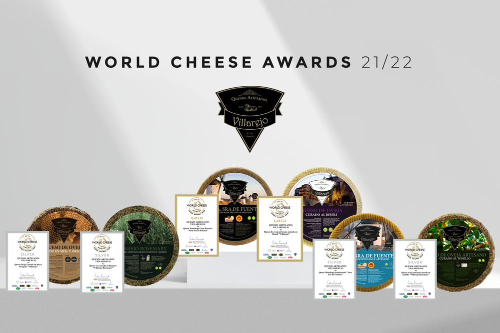 Quesos Villarejo se lleva 6 medallas del World Cheese Awards