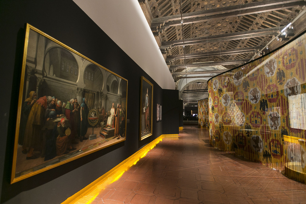 Este cuadro de gran formato se exhibió en la exposición de Alfonso X y está en depósito en el Museo del Ejército.