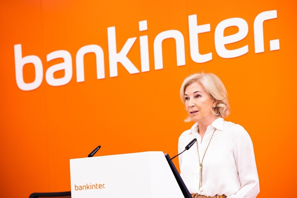 La consejera delegada de Bankinter, María Dolores Dancausa, durante la presentación de resultados del banco correspondientes la primer semestre de 2022, a 21 de julio de 2022, en Madrid