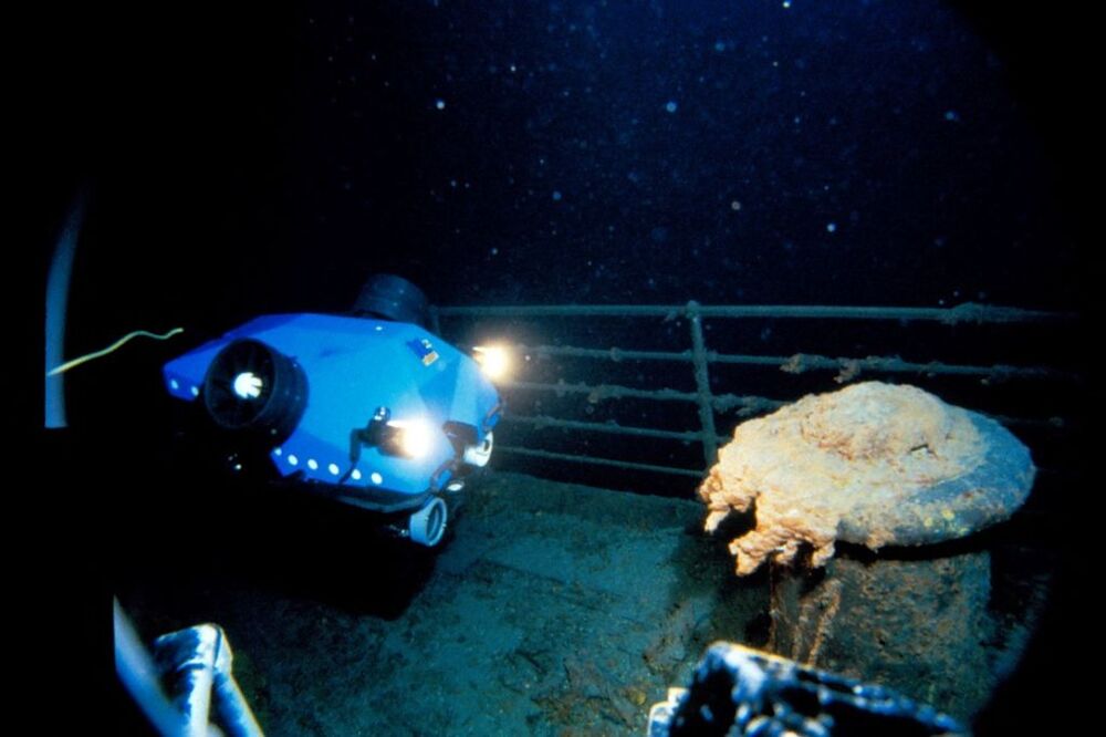A handout image from a rare dive at the resting place of the Titanic's wreck  / WHOI ARCHIVES/©WOODS HOLE OCEANOGRAPHIC INSTITUTIO