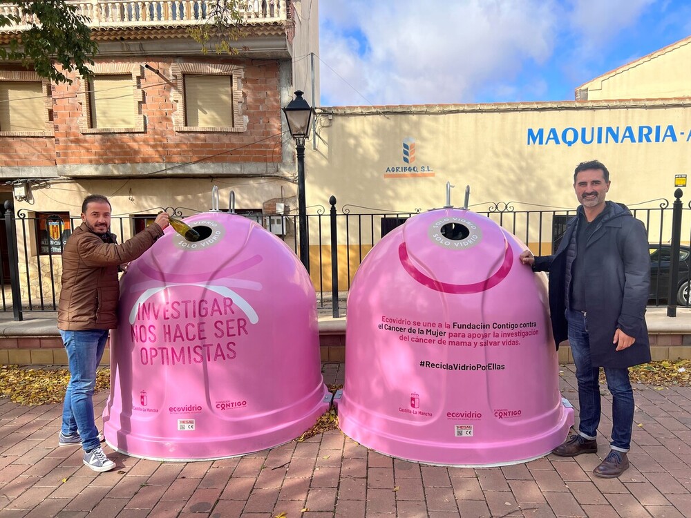 'Recicla vidrio por ellas' llega a Iniesta y Quintanar del Rey