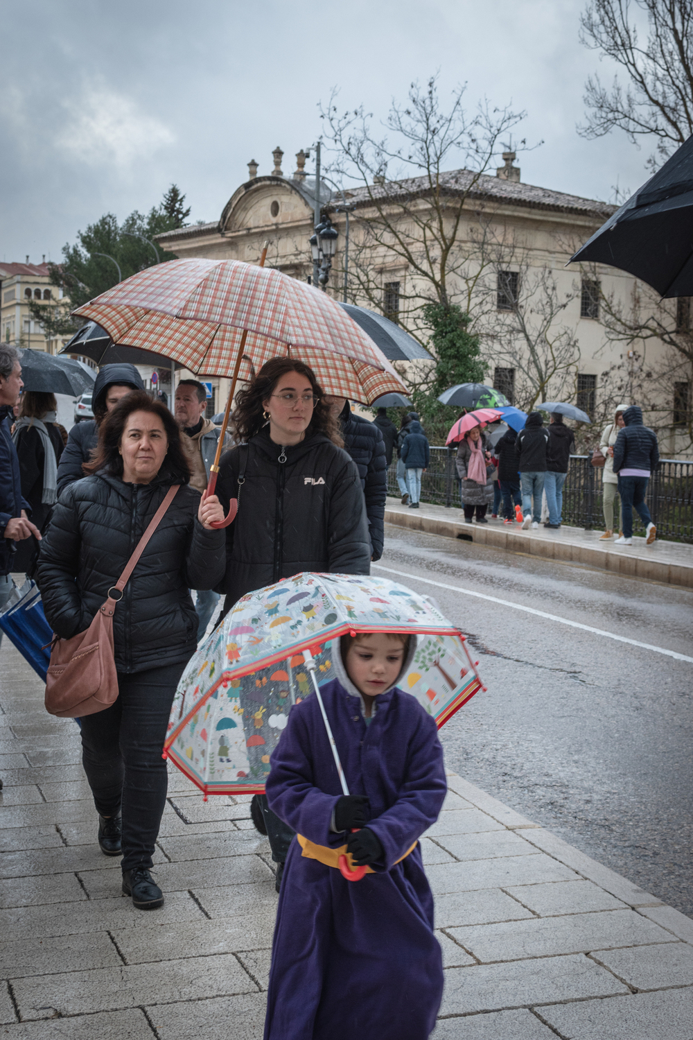 La lluvia obliga a suspender la procesión de Paz y Caridad