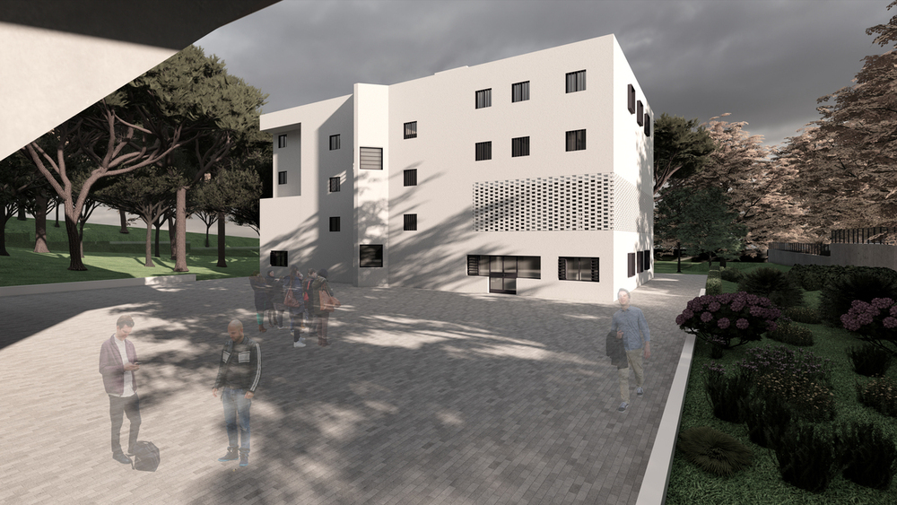 Simulación del futuro Centro Nacional de Estudios Penitenciarios.