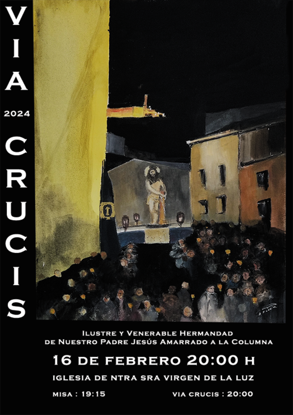 Diego Forriol diseña el cartel del Vía Crucis del Amarrado