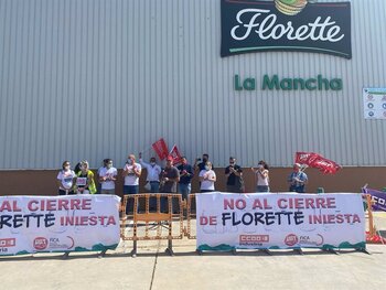 Los trabajadores de Florette protestan contra el cierre