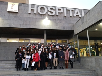 Los alumnos finalizan el curso de prácticas en el Hospital