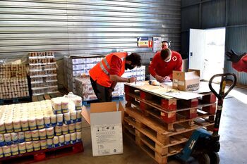 Cruz Roja y Banco de Alimentos reparten 600.000 kilos