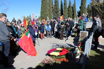 Homenaje a los Brigadistas Internacionales en el cementerio