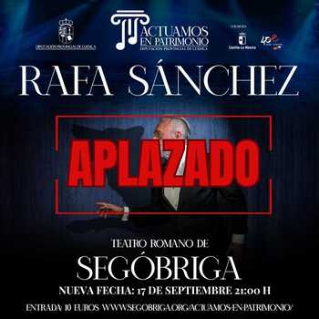 La lluvia obliga a aplazar el concierto de Rafa Sánchez