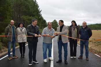 Inauguran las obras de la carretera de Bascuñana de San Pedro