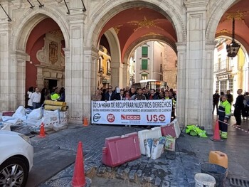 Nueva concentración de los empleados del Consistorio de Cuenca