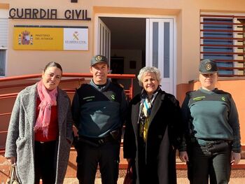 La Guardia Civil de Belmonte y Talayuelas recibe a Fernández