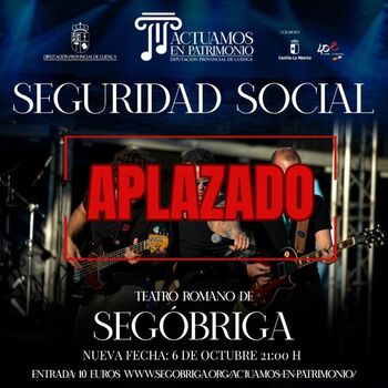 Seguridad Social aplaza el concierto de Segóbriga