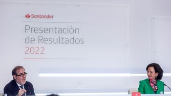 Santander logra beneficio récord de 9.605 millones en 2022
