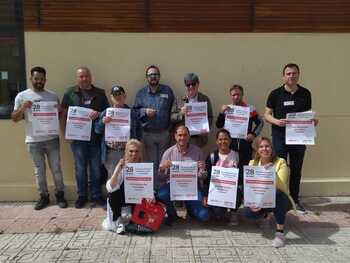 UGT reclama en Cuenca derecho a la seguridad en el trabajo
