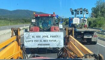 Arrancan las protestas de agricultores en Gerona