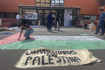 Universitarios de Cuenca dan su apoyo a Palestina